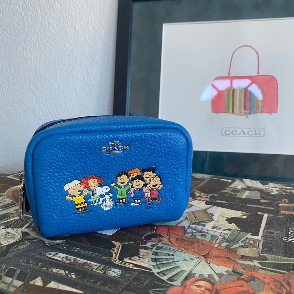 Coach Blue Kids Cartoon Character Pouch